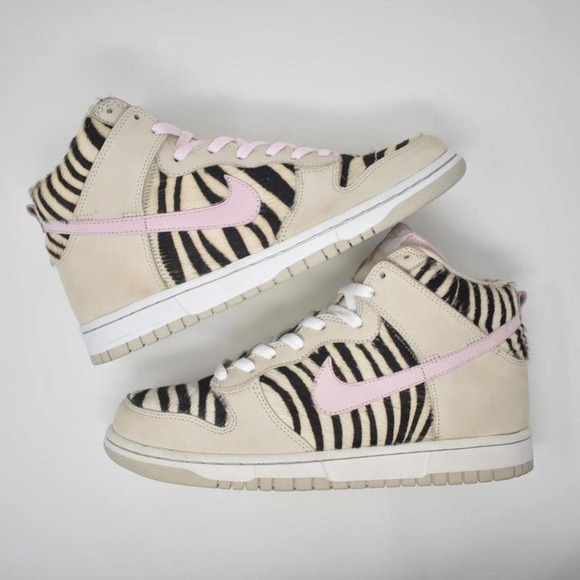 2004 Nike Dunk High “Pink Zebra”